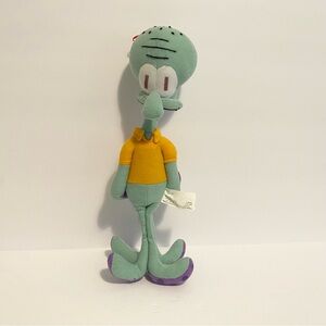 Squidward Tentacles From SpongeBob 12" Stuffed Plush Toy 2002 Nanco Viacom